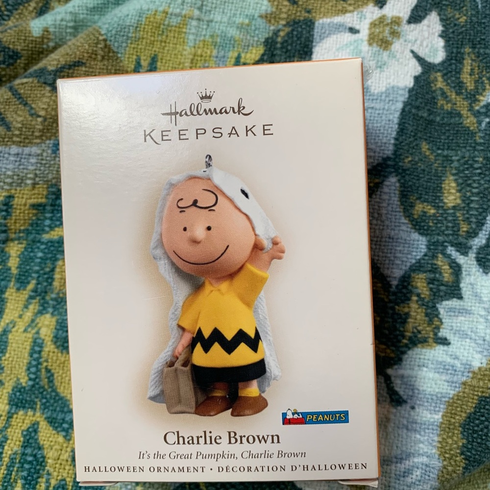 Hallmark Charlie Brown Great Pumpkin Ornament in Box